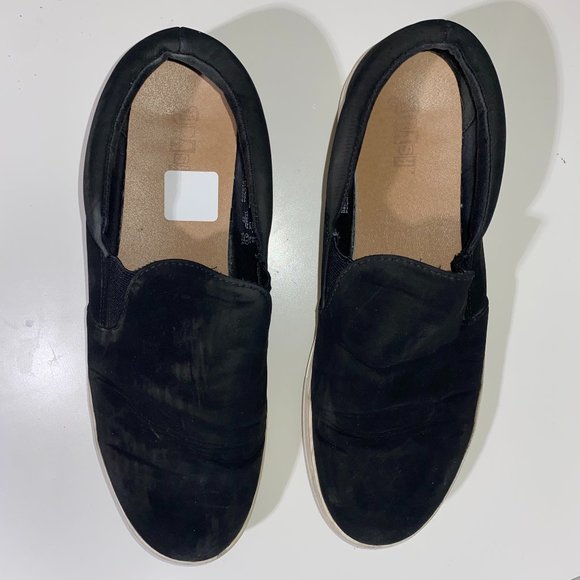 Suede black slip on platform sneakers - Picture 4 of 4
